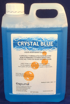 Crystal Blue Liquid Glass Cleaner