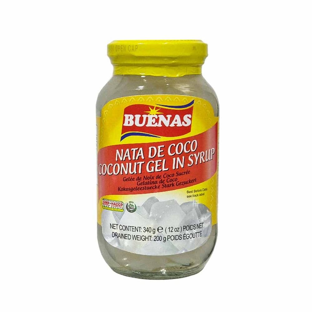 Buenas Nata De Coco Coconut Gel In Syrup (White) 340g