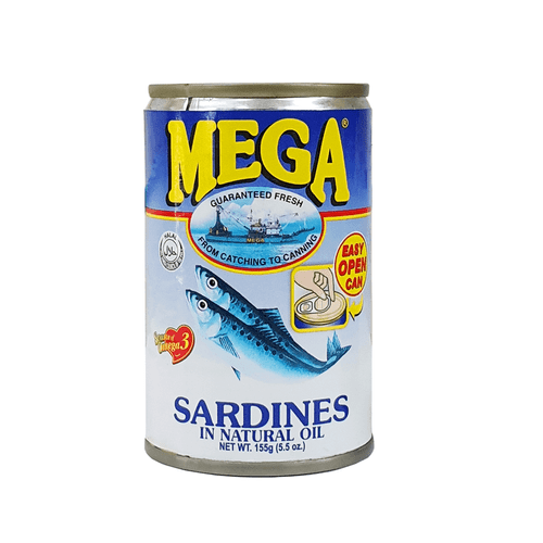 Mega Sardines in Natural Oil 155g