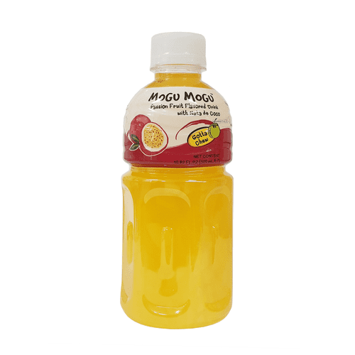 Mogu Mogu Passion Fruit Flavoured Drink with Nata de Coco 320ml