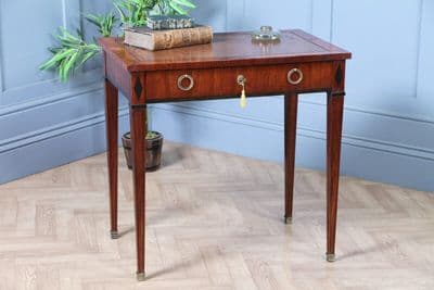Antique 19th Century French Kingwood & Ebony Writing Table Desk Console SOUBRIER