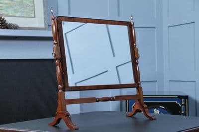 Antique Edwardian Mahogany Dressing Table Toilet Swing Mirror Cheval Type C1900