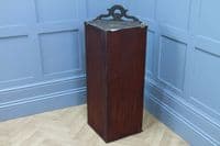 Antique Edwardian Mahogany Inlaid Corner Wall Hanging Cabinet Drinks C1890