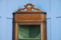 Antique Edwardian Mahogany Inlaid Corner Wall Hanging Cabinet Drinks C1890
