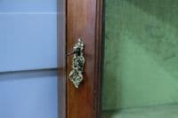 Antique Edwardian Mahogany Inlaid Corner Wall Hanging Cabinet Drinks C1890
