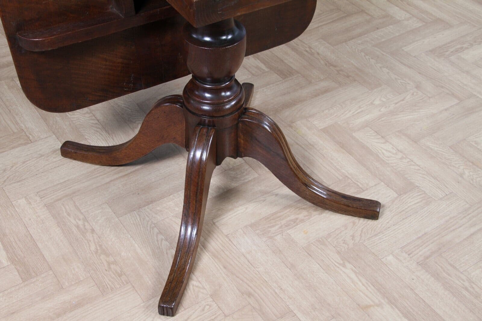 Antique Georgian Country Fiddle back Oak Flip Top Dining Table and 5 ...