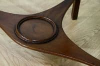 Antique Georgian Mahogany Inlaid Corner Wash Stand Occasional Lamp / Plant Table