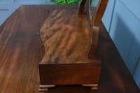 Antique Georgian Shield Mahogany Dressing Table Toilet Swing Mirror with drawers
