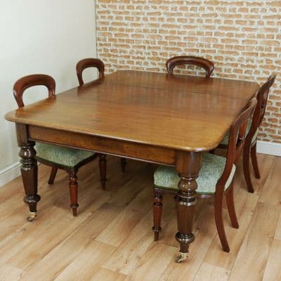 Antique Late Georgian Victorian Solid Mahogany 1 Leaf Pull Out Table C1830-1840