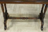Antique Late Victorian Early Edwardian Walnut Occasional Hall Sofa Lamp Table