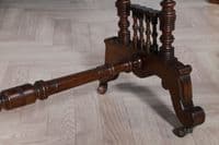 Antique Late Victorian / Early Edwardian Walnut Occasional Hall Sofa Lamp Table