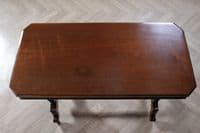 Antique Late Victorian / Early Edwardian Walnut Occasional Hall Sofa Lamp Table