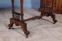 Antique Late Victorian / Early Edwardian Walnut Occasional Hall Sofa Lamp Table
