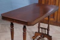 Antique Late Victorian / Early Edwardian Walnut Occasional Hall Sofa Lamp Table