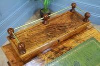 Antique Late Victorian Walnut Open Shelf Davenport Desk Inlaid Bureau Original