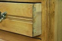 Antique Original Edwardian Ash 5 Draw Chest of Drawers Waxed C1900