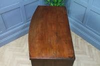 Antique Original Georgian Flame Grain Bow Front Mahogany Chest of 5 Drawers 1840