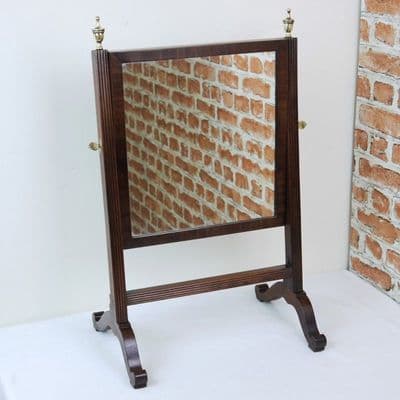 Antique Original Georgian Mahogany Dressing Table / Toilet Swing Mirror C1820