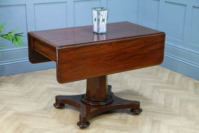 Antique Original Victorian Mahogany Pembroke Pedestal Breakfast / Centre Table