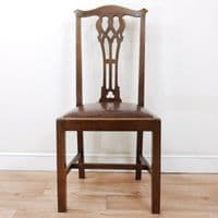 Antique Set of 6 Edwardian Hepplewhite Design Solid Mahogany Dining Chairs 1900