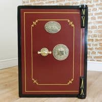 Antique Victorian 'BIRMINGHAM SAFE Co' Fire Resisting Original With Keys Vintage