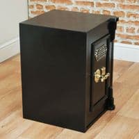 Antique Victorian 'J WHITE MANUFACTURER BIRMINGHAM' Small Safe W/ Keys Vintage