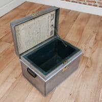 Antique Victorian MILNERS Fire Resisting Strong box 2 Keys Vintage Safe Small