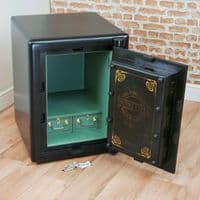 Antique Victorian 'THOMAS SKIDMORE & SON' Restored Fireproof Safe W Keys Vintage
