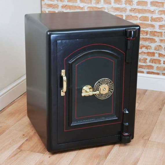 Antique Victorian 'THOMAS SKIDMORE & SON' Restored Fireproof Safe W Keys Vintage