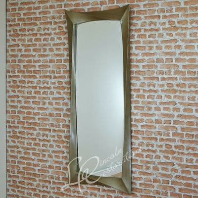 Antiqued Metallic Bronze Effect Landscape/Portrait Mirror Distressed LARGE NEW