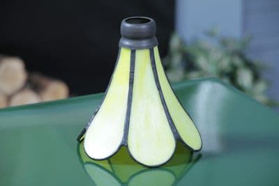 New Replacement Tiffany Stained Glass Yellow Lily Pond Lamp Slip Shade Art deco