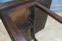 Original Antique Georgian Solid Mahogany Single Drop Leaf Side Dining Table 1820