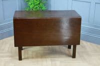 Original Antique Georgian Solid Mahogany Single Drop Leaf Side Dining Table 1820