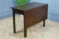 Original Antique Georgian Solid Mahogany Single Drop Leaf Side Dining Table 1820