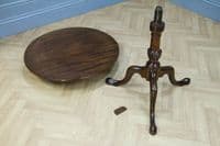 Original Antique Mahogany George III Bird Cage Tilt Top Tripod Table C1770