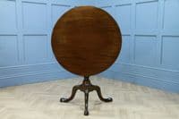 Original Antique Mahogany George III Bird Cage Tilt Top Tripod Table C1770