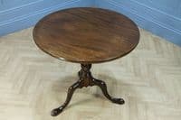 Original Antique Mahogany George III Bird Cage Tilt Top Tripod Table C1770