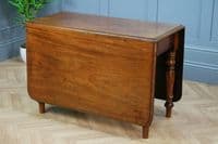 Original Antique Mid Victorian Solid Mahogany Drop Leaf Dining Table C1880