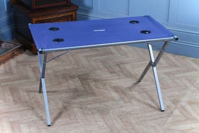 Outwell Vacanza Folding Camping Deluxe Table With 4 Mesh Cup Holders & Carry Bag
