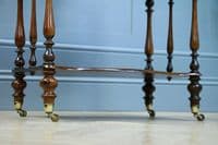 Rare Antique Late Georgian Solid Rosewood Carved 3 Tier What Not Display Shelf