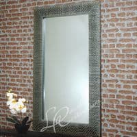 RV Astley Ares Large Champagne Silver Wall Hanging Mirror Landscape / Portrait