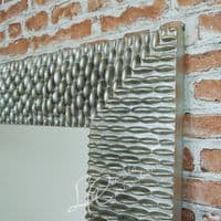 RV Astley Ares Large Champagne Silver Wall Hanging Mirror Landscape / Portrait