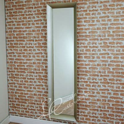 RV Astley Talsen Champagne Silver Leaf Landscape/Portrait Long Wall Mirror NEW