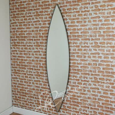 RV Astley Verona Antiqued Silver Leaf Landscape/Portrait Mirror LARGE Bevel Edge