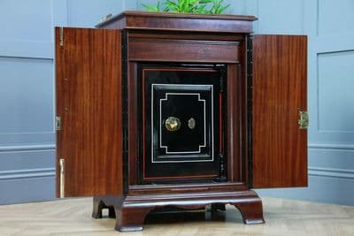 Vintage Mahogany Safe Cabinet With 