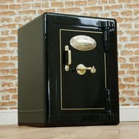Vintage 'THE BENT STEEL SAFE Co' Fire Resisting Original With Keys 50's Antique