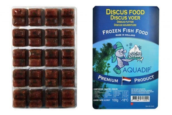 Aquadip Frozen Discus Food Beef Heart - 100g Blister Pack