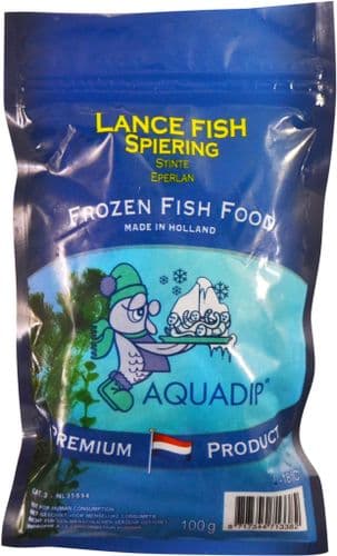 Aquadip Frozen Lance Fish - 100g (Bag Pack)