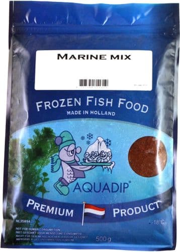 Aquadip Frozen Marine Mix Fish Food - 500g (Bulk / Slab Pack)