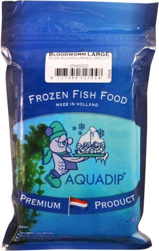 Aquadip Jumbo Bloodworm Frozen Fish Food 100g